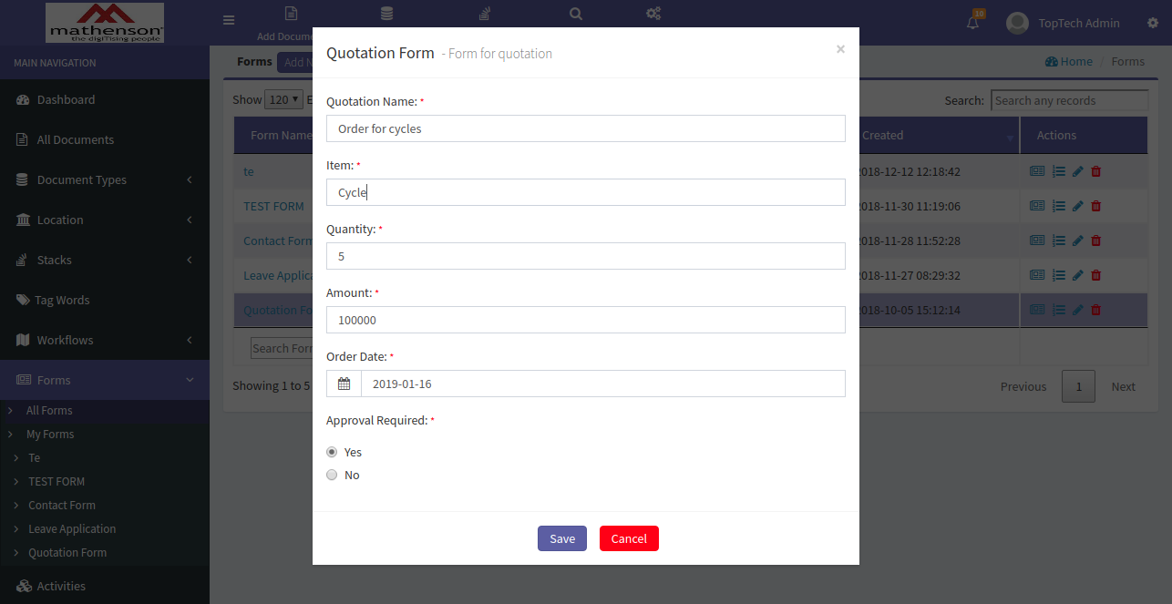 Form Submission